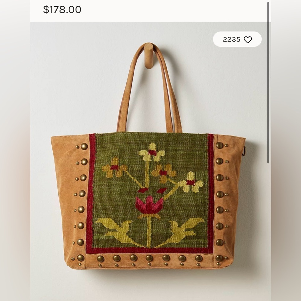 Free People Fleur stud tote